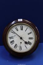 A circular dial, single train movement Wall clock having Roman numerals,