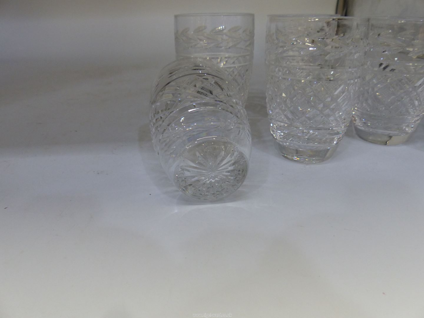 Six small Waterford crystal tumblers (two a/f). - Image 4 of 4