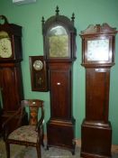 A darkwood strung Mahogany cased Longcase Clock,