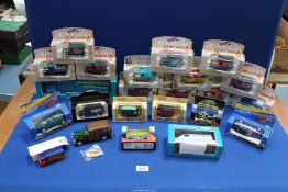 A quantity of collectors toy vehicles including; London scene, Shell collectibles,