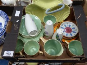 A quantity of china to include; a part Branksome coffee set, Poole 'Beetle' trinket dish,