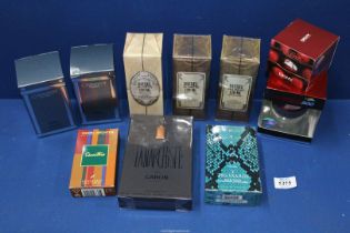 A quantity of gent's boxed cosmetics, aftershave etc.