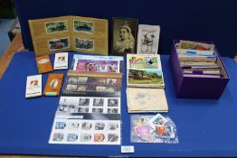 A quantity of old Postcards and greeting cards including; vintage humorous, holiday, wedding, etc.