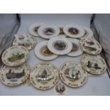 A quantity of Coalport and Wedgwood Christmas display plates.