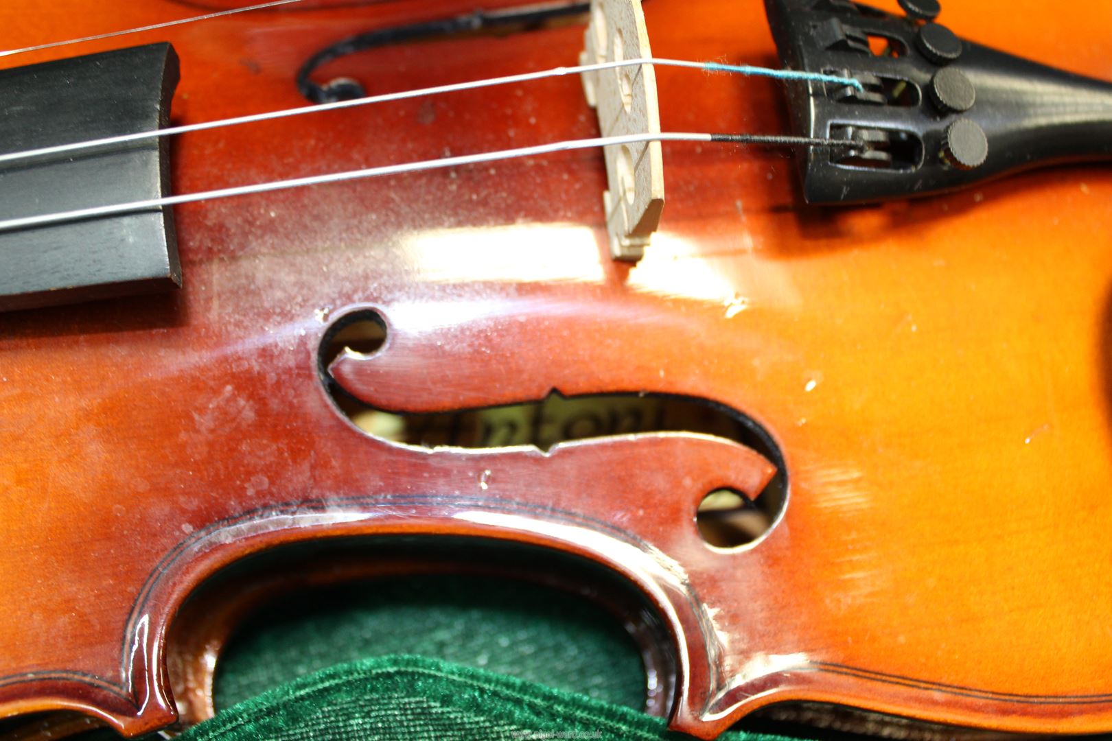 An Antoni Debut Violin in soft case, 21" long, with box, some strings missing. - Image 3 of 5