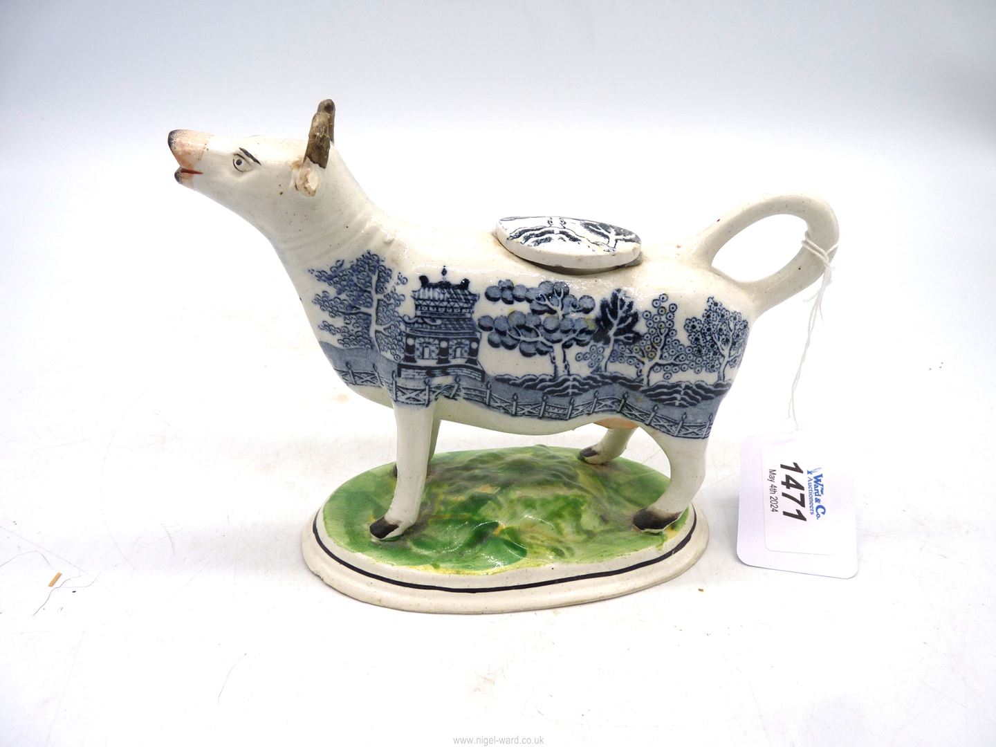 A Staffordshire cow creamer, circa 1850,