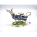 A Staffordshire cow creamer, circa 1850,