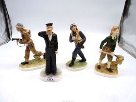 Four Coalport "For King and Country" limited edition Figures modelled by John Bromley: 'Soldier',