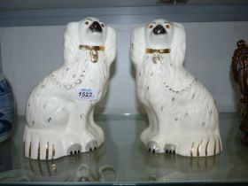 A pair of large Beswick Staffordshire dogs, marked '1378' on base, 9 1/2" high.