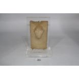 An Alabaster stele, South Arabian peninsula, circa 3rd c. BC.
