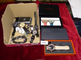 A small quantity of wristwatches including 'Gossip', 'Genoa' etc.