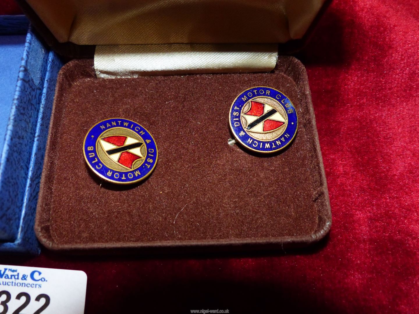 A pair of enamelled pin badges for Nantwich & District Motor Club, - Image 3 of 3