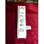 A small quantity of 925 dress Rings, all with blue centres, some being semi-precious,