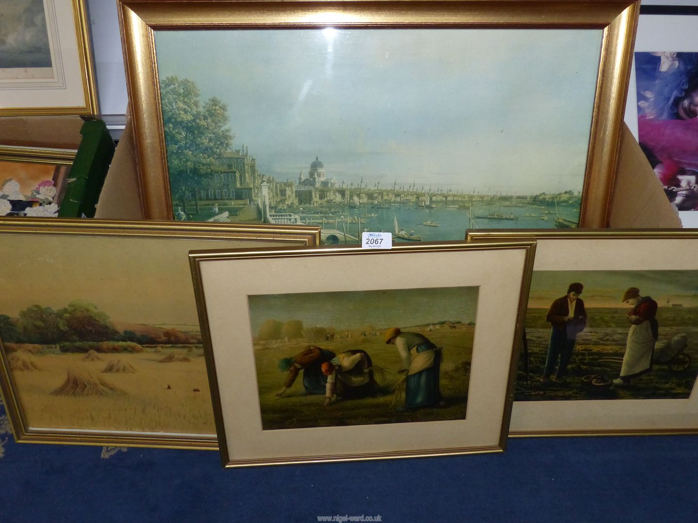 Four prints to include a Venetian Scene,