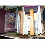 A box of books to include Mansions & Manors of Herefordshire,
