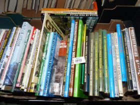 A box of Railway related books including Portrait of The Central Wales Line,