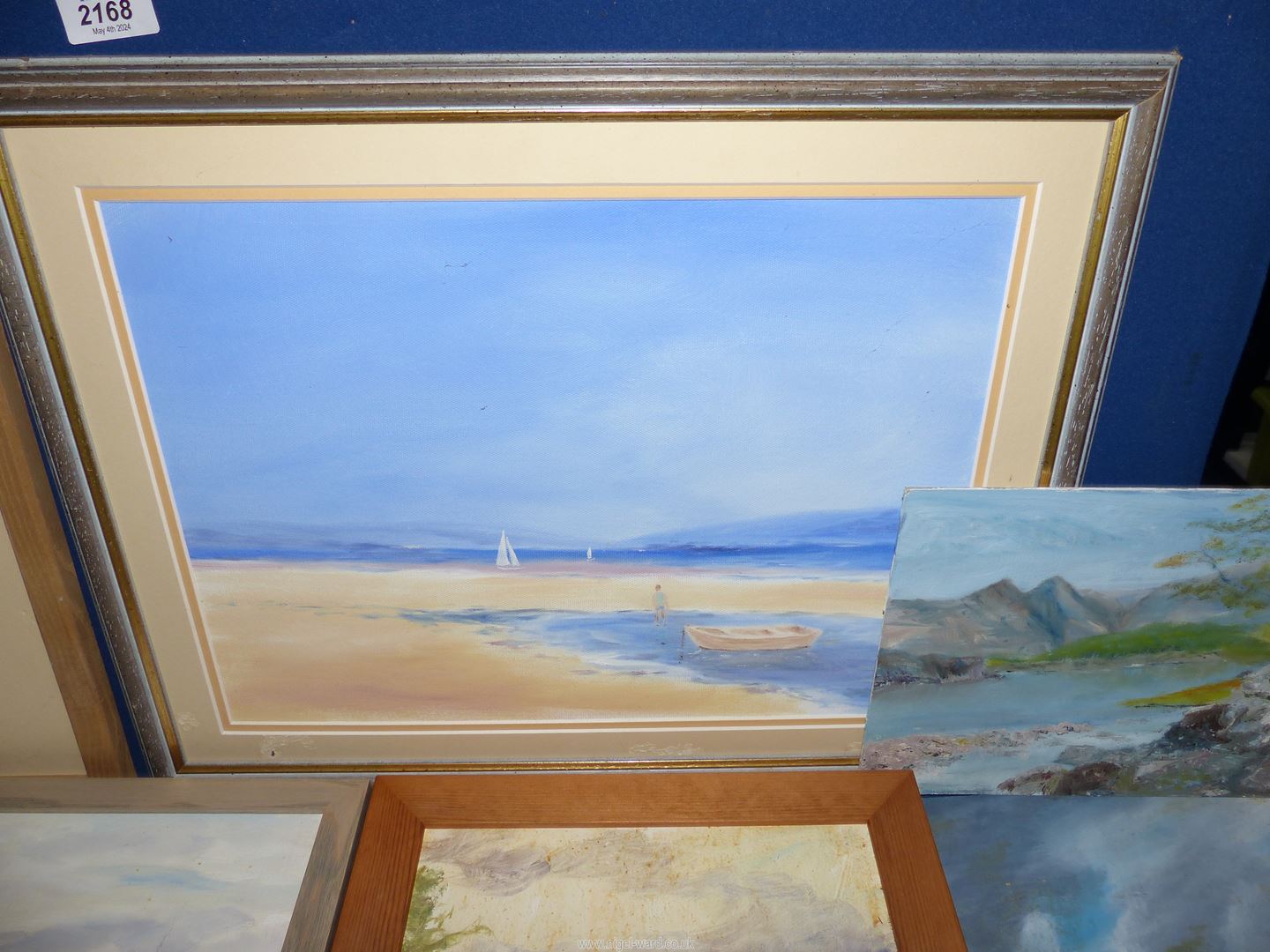 A quantity of Oils on board, Country and River Landscapes, to include River Exe, Seascapes, - Image 5 of 5