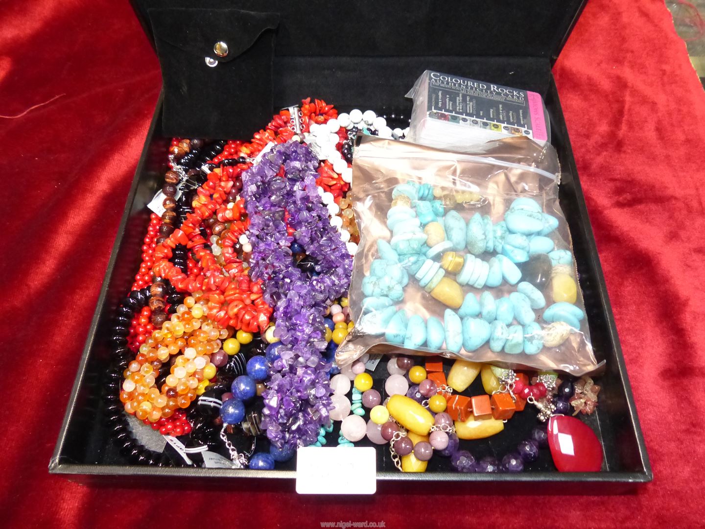 A quantity of semi-precious stone necklaces, - Image 2 of 3