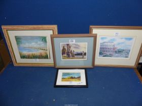 Three framed Prints to include; Roma Colosseo,