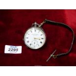 A Swiss made 925 silver cased Imperial Lever Pocket Watch by John Purser & Sons 'Watchmakers to the