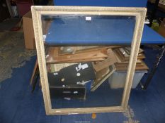 A large glazed picture Frame, 31 3/4'' x 39'' overall, aperture size 25 1/2'' x 27 1/2''. ***V.A.