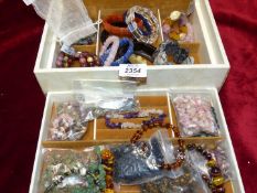 A quantity of semi-precious stone Bracelets and Bangles including two by Ketty Dalsgaard, Denmark,