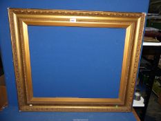 A gilt Picture Frame, 33 1/2'' x 28 1/2'', aperture size 26 1/4'' x 21''. ***V.A.T.