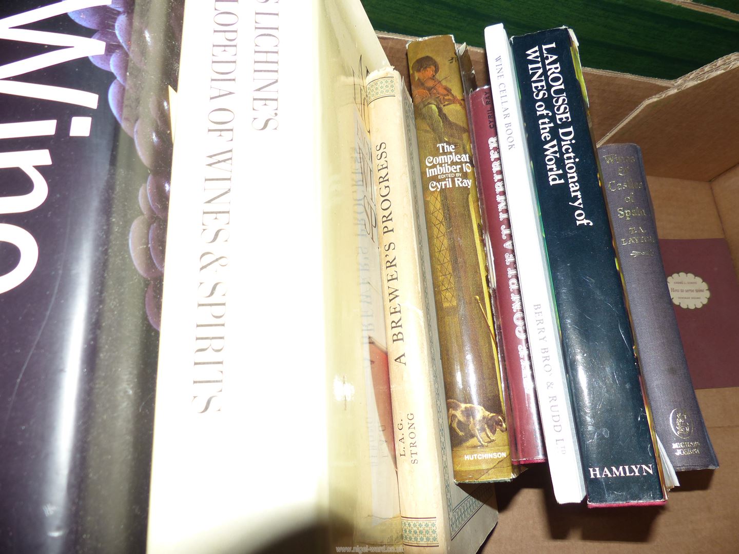 A box of books on wine to include Wines & Castles of Spain, Encyclopedia of Wines & Spirits etc. - Image 2 of 2