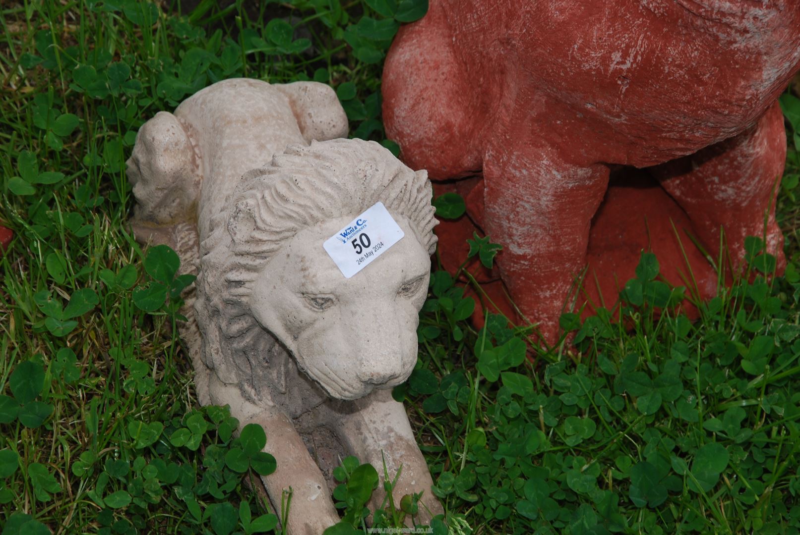 A quantity of concrete garden ornaments, lions etc. - Image 2 of 2