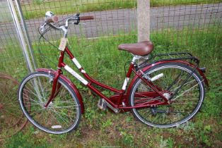 A Ladies "Real" classic three speed bicycle.