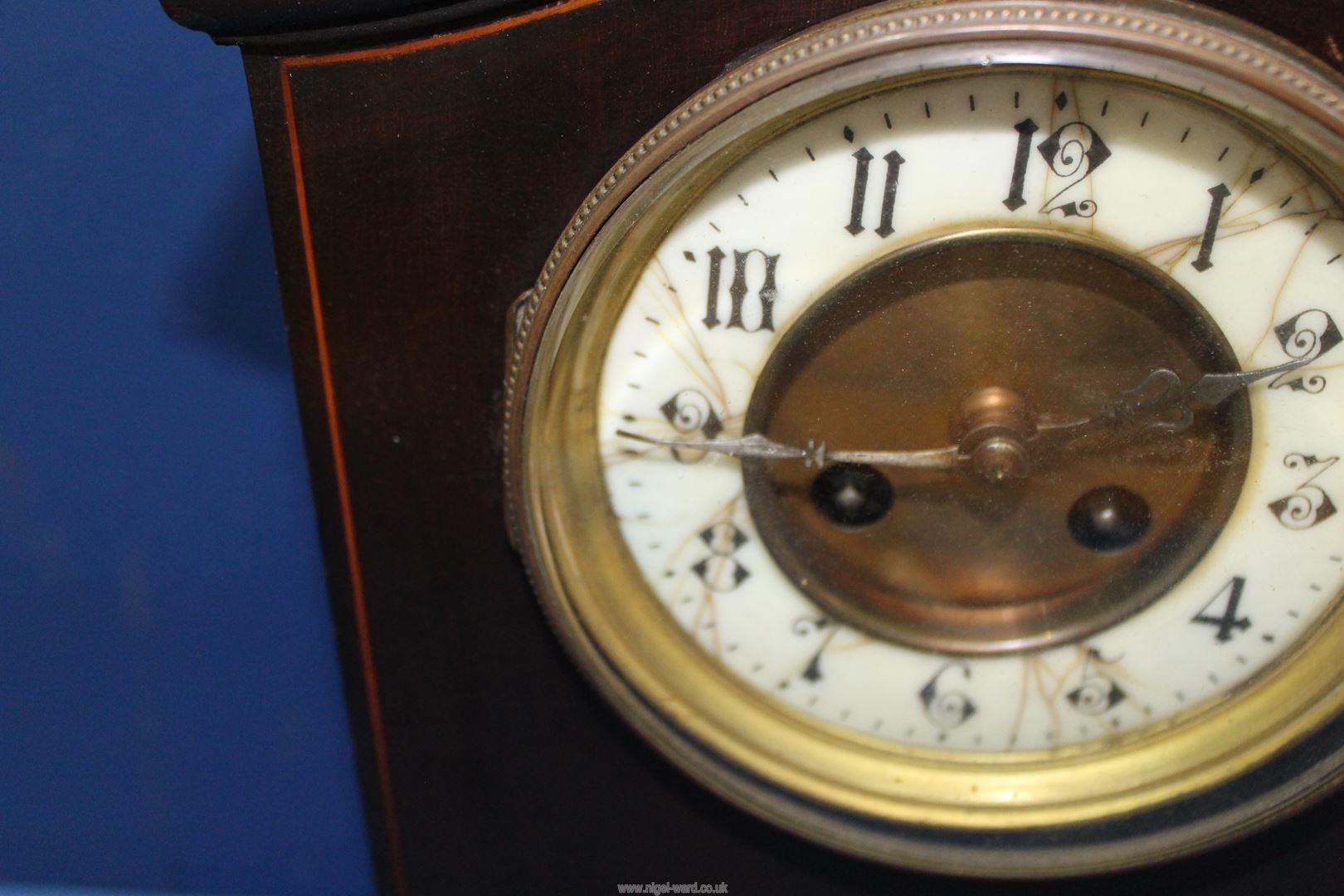 A dome cased Mantle Clock, - Image 2 of 3