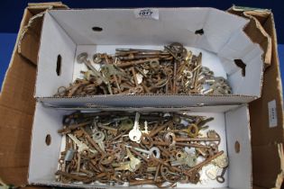 A large quantity of old keys.