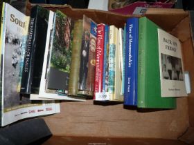 A quantity of books of local interest including 'The Flora of Monmouthshire',