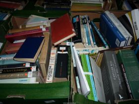 Two boxes of books to include Saints and Sinners of The Marches, Gardening books,