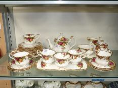 A quantity of Royal Albert 'Old Country Roses' tea ware to include six cups, six saucers,