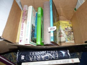 A box of books to include: Journey To The Chianti, Birds of Towns, etc.