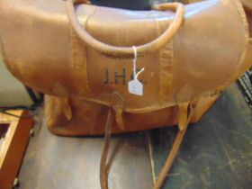 A leather bag