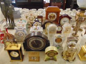 A qty of assorted clocks