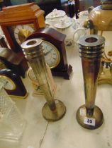 A pair of Artdeco candlesticks