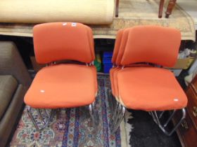Six 1980's Canter Lever office chairs
