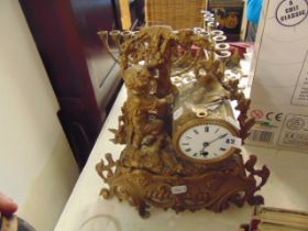 A French ormulu mantle clock
