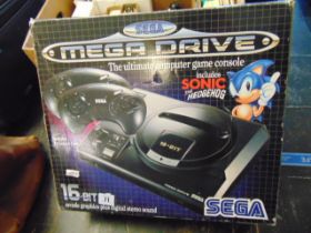 An early 1990's Sega Mega driver complete set,