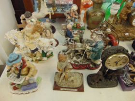 A qty of vases, figures etc.