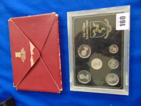 A 1975 Isle of Man Platinum decimal coin set