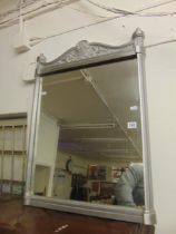 A metal framed mirror