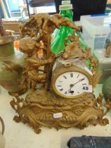 A French ormulu mantle clock