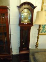 A Mahogany cased Grandmother clock