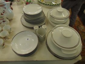 A Thomas White and Silver six place dinner service
