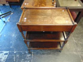 An Oak tea trolley,