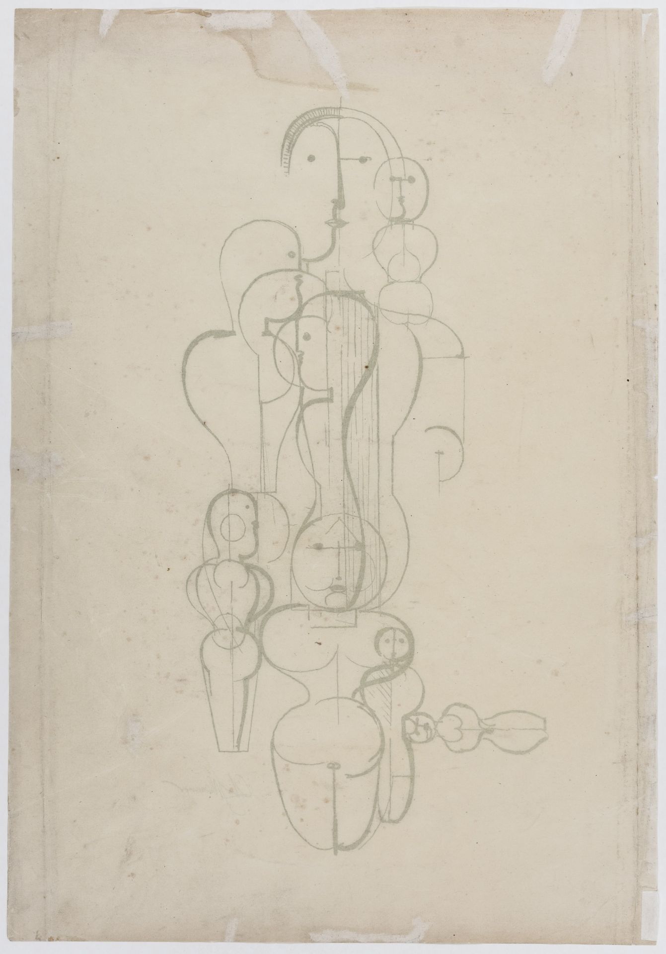 Schlemmer, Oskar. Figurenplan K 1 - Image 2 of 2